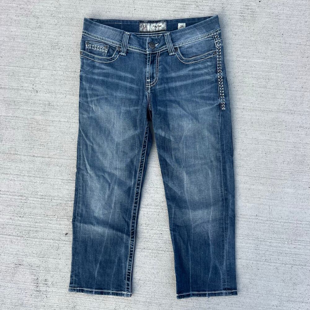 Buckle BKE Payton Crop Capri Blue Jeans BPL1012 Size 29